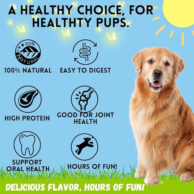 BULLYSTICKS & MORE 6 Inch Chicken Wrapped Collagen Stick - 14 Count - Bones for Dogs - No Hide Sticks Beef Cheek Rolls
