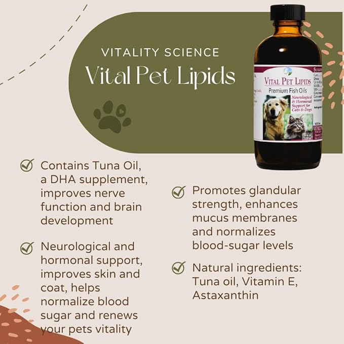 Vital Pet Lipids for Cats & Dogs 8 oz.