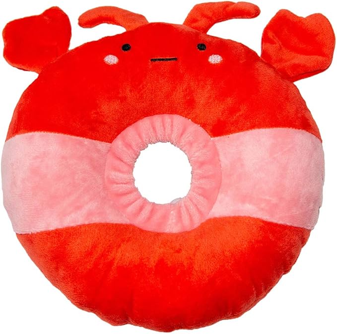 Adjustable Cat Recovery Collar Soft,Cute Pet E-Collar Neck Cone After Surgery Wound Healing Protective Cone Fit for Kitties, Small Dogs(ELC05-lobster-m)