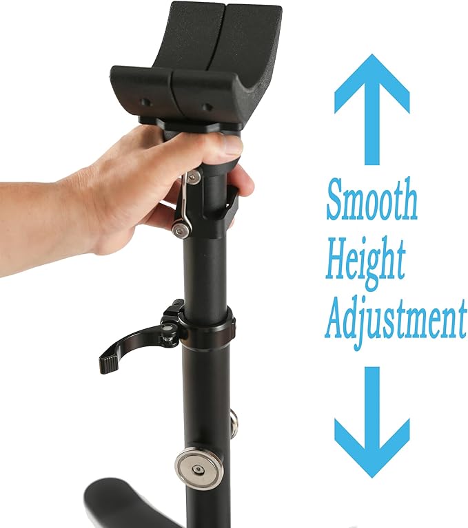 Horse Hoof Stand, 2-in-1 Farrier Hoof Stand with Adjustable Height, Interchangeable Cradle & Post Support for Front & Hind Legs, Metal Body Construction Hoofjack