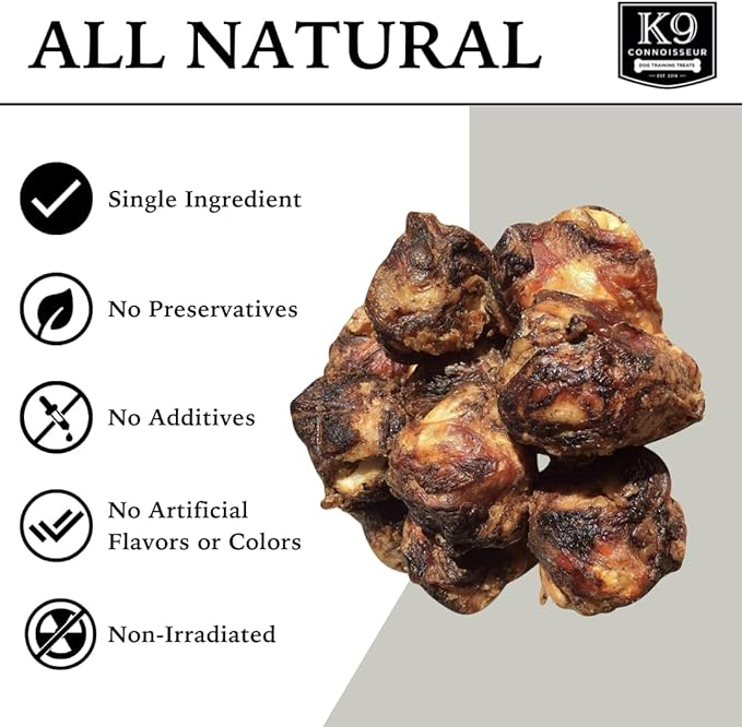 K9 Connoisseur Dog Bones Made in USA for Small and Medium Breed Dogs Natural Long Lasting Meaty Beef Knee Cap Bone Treats Best for Dogs Upto 50 Pounds 1 Pack 10 Count