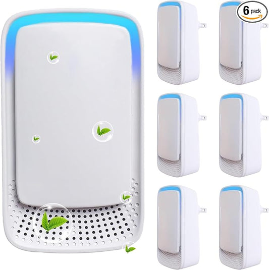 2026 New 6 Pack Plug In Air Ionizers-Negative Ion Air Purifier for Home Silent Work Air Cleaner for Bathroom,Living Room,Office,Kitchen,Pet Room,Portable Ionic Air Purifier for Bedroom(6)