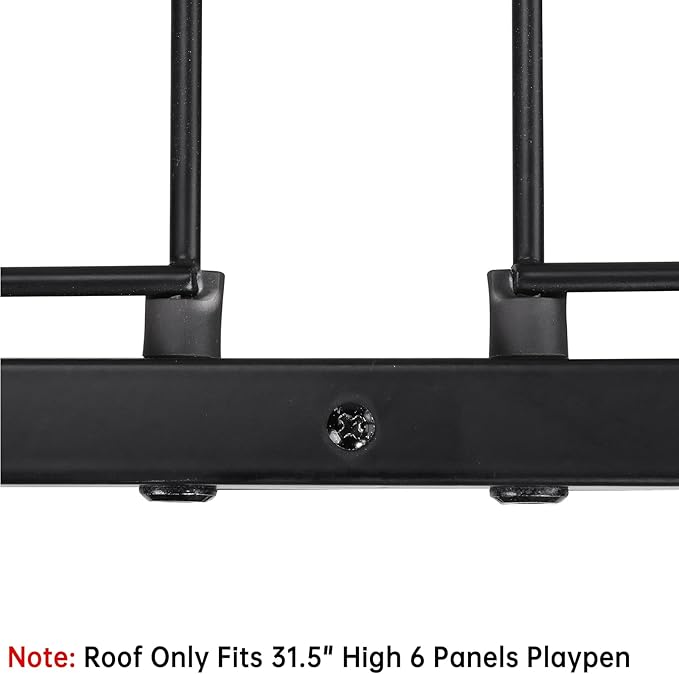 Heavy Duty Dog Fence Roof for 31.5" High Exercise Pens, Easy Assembly, Compatible (Roof Only)