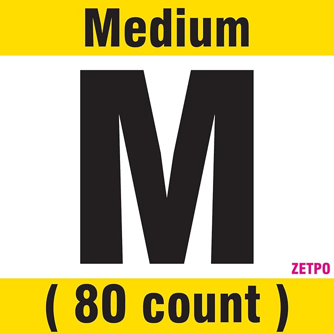 zetpo 80 pcs Cat Claw Covers | Cat Nail Caps | with Adhesives and Applicators (M, Black, White)
