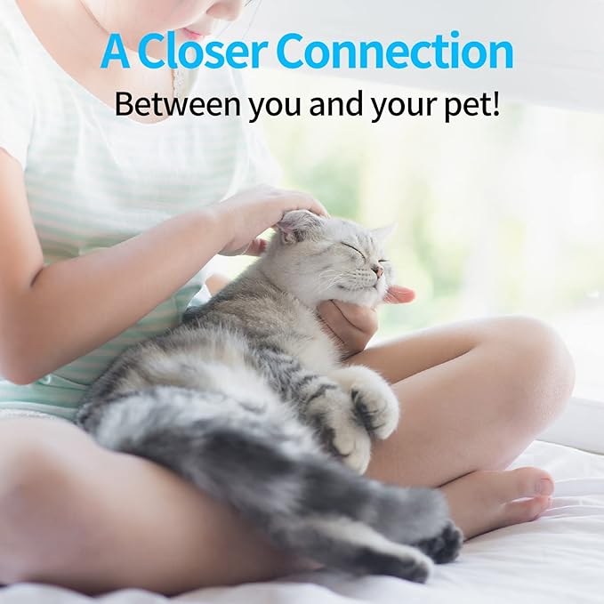 Mooncat Cat Grooming Brush - For Shedding, Long or Short Haired Cats, Removes Mats, Tangles, and Loose Fur - Massage Comb for Indoor Kittens