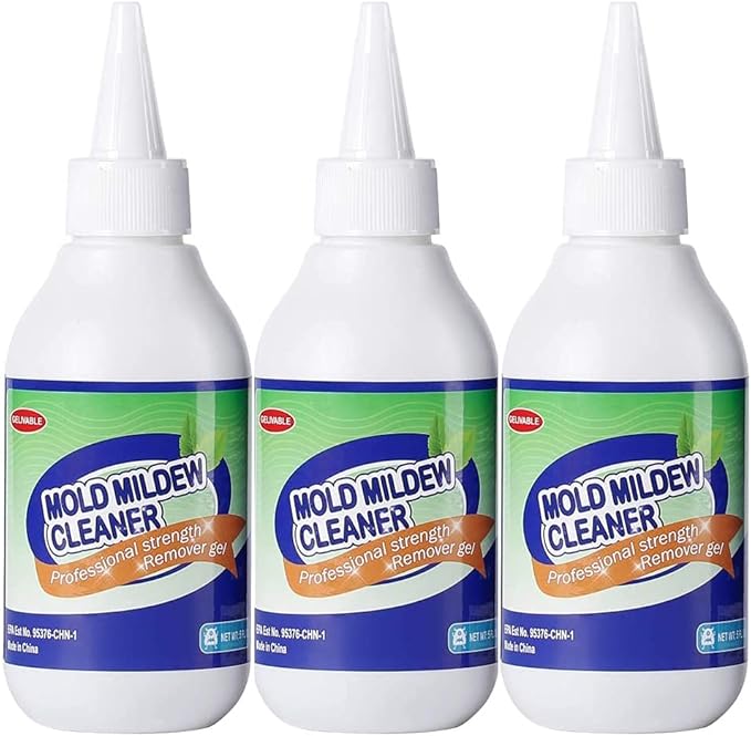 Mold Remover Gel - Effective Mold Cleaner for Household Shower, Kitchen Sinks, Walls, Tiles, Grout, Bathrooms, Washing Machine and Refrigerator Strips - 15 Fl.Oz