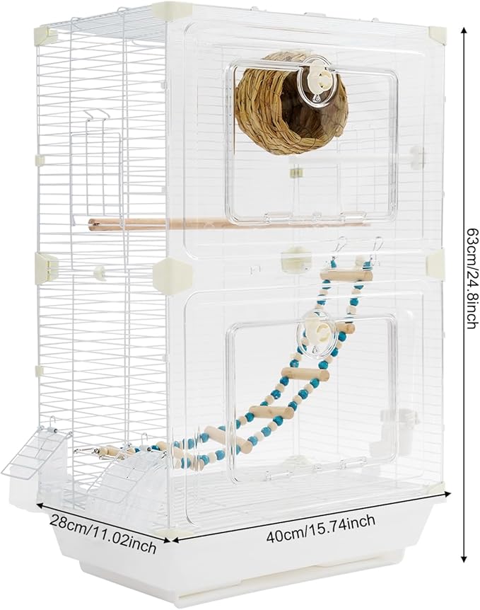 Bird Cage for Small Medium Birds Budgies Standing Flight Bird House