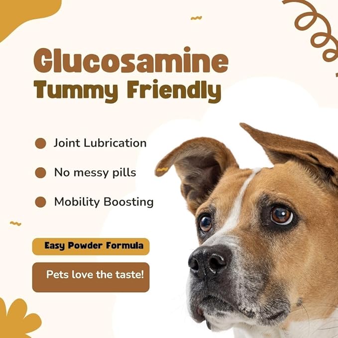 Nature's Pure Edge Original Extra Strength Glucosamine Dog and Cat Supplement Flavored with Real Chicken. Treats Painful and Damaged Joints. 170 gram Jar.
