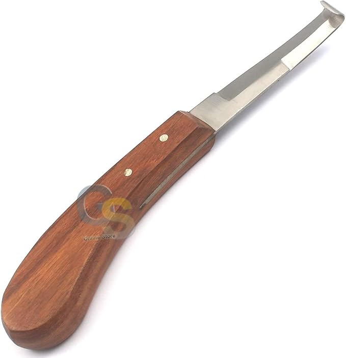 G.S HOOF KNIFE WIDE BLADE DOUBLE EDGE RIGHT HAND FARRIER