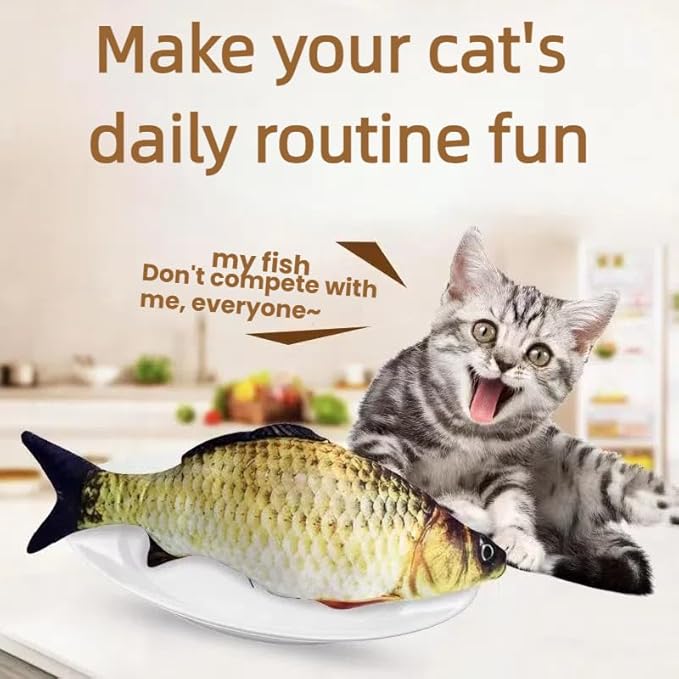 Catnip Toys 6 Pcs Set - Simulated Fish Fake Fish Realistic Soft Catnip Contained Catnip Catnip Toys for Cats and Kittens (Multi Colors)