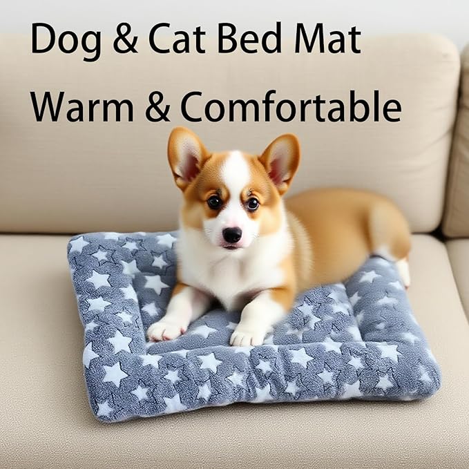 Dog Bed Mat - Crate Pad - Soft Dog Kennel - Multi-Purpose Crate Bed for Dogs & Cats