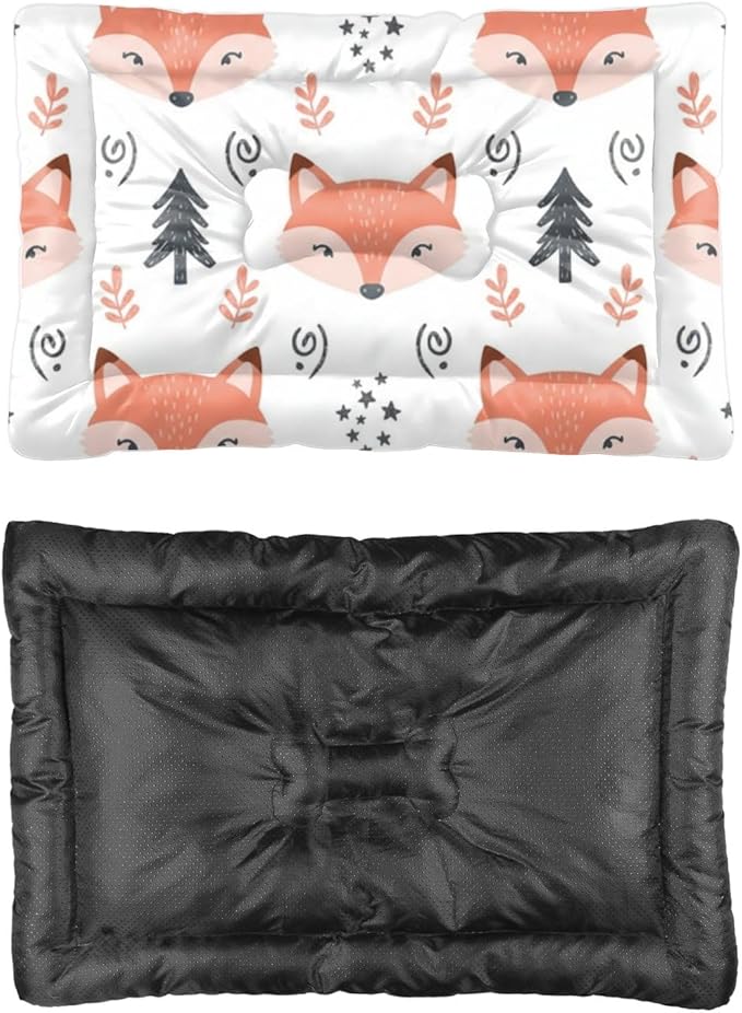 Cozy Cat Beds with Anti-Slip Bottom, Cute Animals Things for Dogs Puppy Crate Pads Dog Beds& Furniture Breathable Dog Matt for Indoor& Outdoor Sofa Cars, Machine Washable 24 X 36 Inch