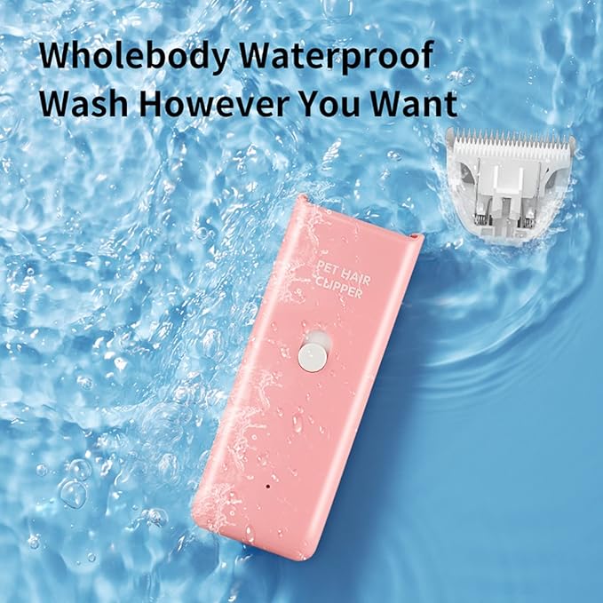 Replaceable Charging Cable&Standard Size Ceramic Blade Set,Pet Dog Hair Clipper Cat Trimmer Used Blade