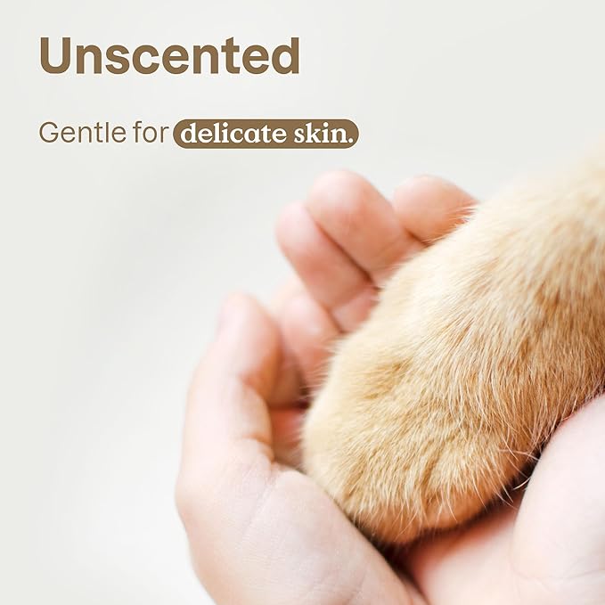 ATTITUDE Shampoo for Cats and Dogs, Plant and Mineral-Based Ingredients, Vegan and Cruelty-Free Products for Pets, Bulk Refill, Soothing, Unscented, 67.62 Fl Oz