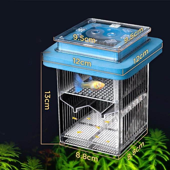 Breeding Tanks for Aquarium Small Fish Isolation Box Hatchery Box for Clear Fish Spawning Box