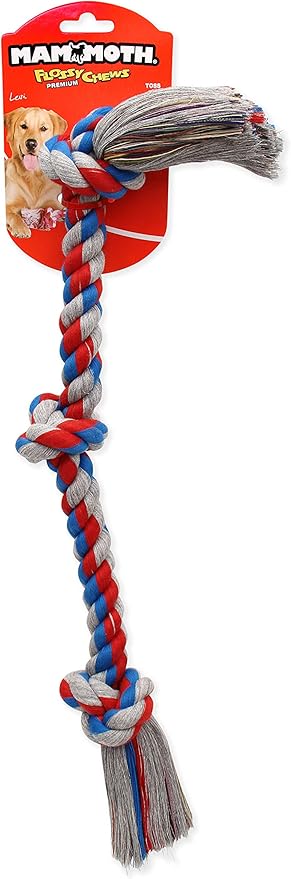 Mammoth Flossy Chews Rope Tug + Chuckit! Ultra Ball Dog Toy