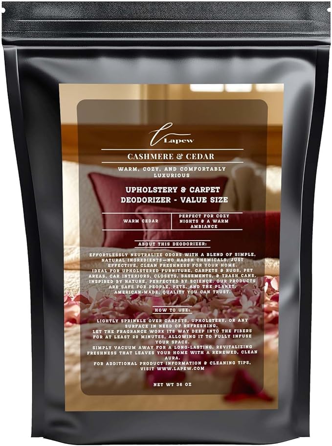 Cashmere Cedar Carpet Freshener Powder Refill 36 oz | Powerful Odor Eliminator for Home | Upholstery Deodorizer | Carpet Deodorizer | Pet Urine | Cat Litter Box