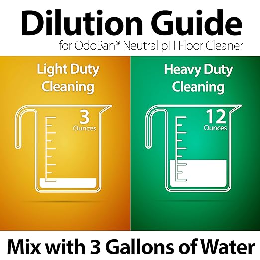OdoBan Pet Solutions No Rinse Neutral pH Floor Cleaner Concentrate, Made in the USA, Splash O' Citrus Scent, 3 Gallons