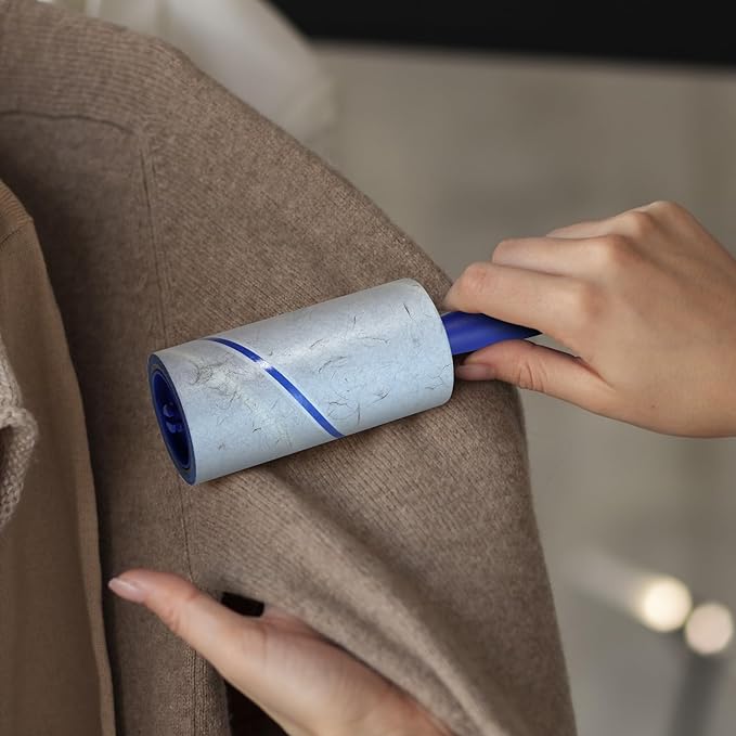 Lint Rollers for Pet Hair Extra Sticky, 1320 Sheets (12 Refills Mega Value Set), Portable Pet Lint Remover for Clothes, Furniture, Carpet, Dog & Cat Hair Removal