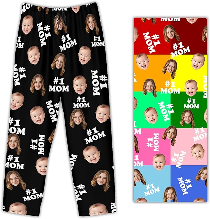 Personalized Pajama Pants For Men Women Custom Pajama Pants With Face Custom Face Pajamas Funny Customized Gifts