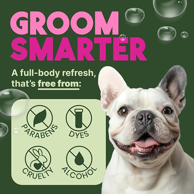 TropiClean Dog Perfume, Long Lasting Berry Cologne, Deodorizing Spray for Smelly Dogs, After Bath Detangling Spray with Vitamin E, Safe for Cats, 8oz.