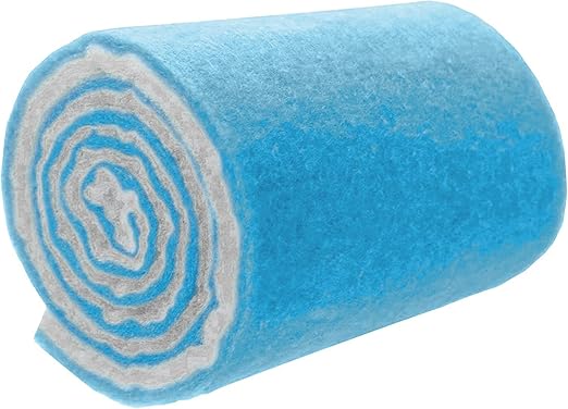 Big Kahuna Aquarium Filter Floss Rolls – 12-inch Pond and Aquarium Filter Media – 1-inch Thick Wet/Dry Aquarium Filter Pad – Bonded Filter Media Pad for Freshwater or Marine Aquariums, Ponds – 20ft