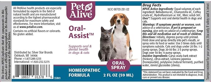 PetAlive Oral-Assist Oral Spray 2 Pack