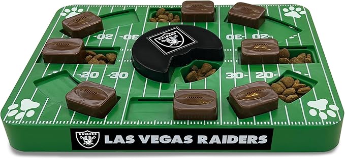 Pets First NFL LAS Vegas Raiders Puzzle Toy, Puzzle Treat Dog Toy, Interactive Dog Treat Toy, Dog Puzzle