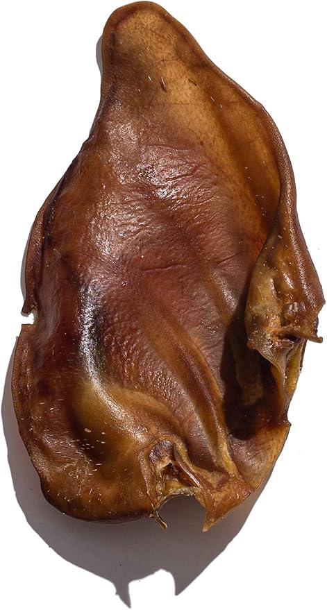 Jack&Pup Whole Pig Ears for Dogs (10 Pack) - All Natural Single Ingredient Extra Thick Large Pigs Ears - Premium Dog Pig Ear Treats - Natural Dog Pork Chews; Excellent Rawhide Alternative