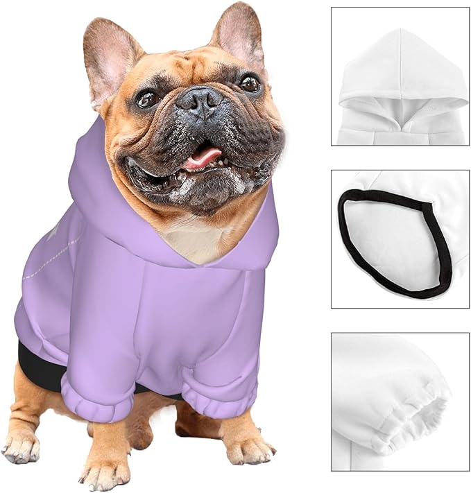 Dog Costume, Custom Dog Hoodie, Dog Name Costume Holiday Pet Pajamas Outfit, Personalized Pet Coat Costumes for Small Medium Large Dogs and Cats for Winter, TaroMilk, XS