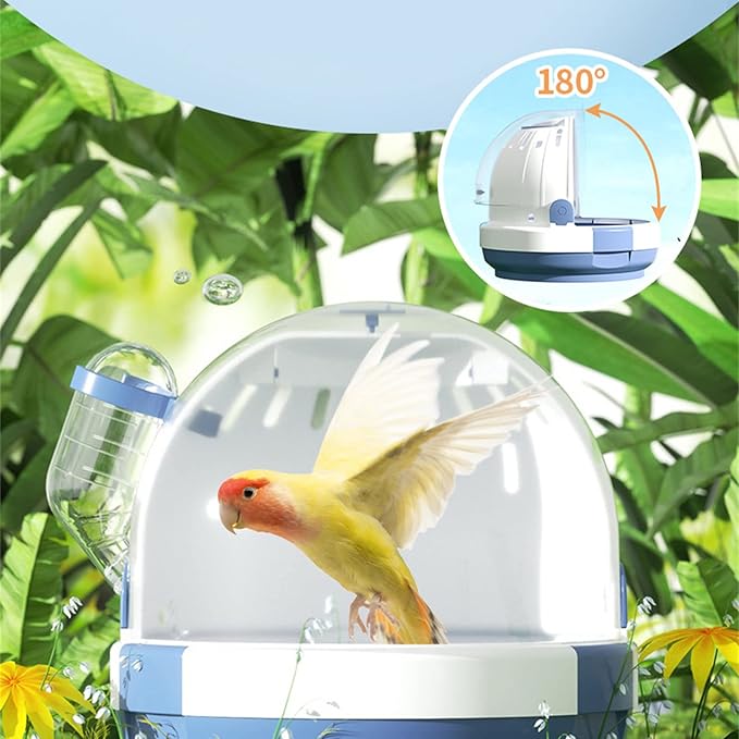 Portable Clear Bird Parrots Transport Cage Window Carrier Bag Breathable Bird Carrier Travel Bag Parrots Travel Cage