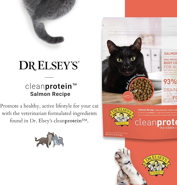 Dr. Elsey's Cleanprotein Salmon Formula Dry Cat Food, 6.6 Lb