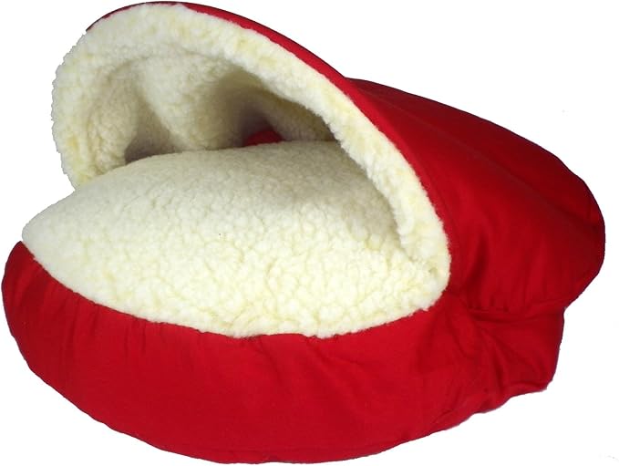 Snoozer Orthopedic Cozy Cave Pet Bed, X-Large, Red