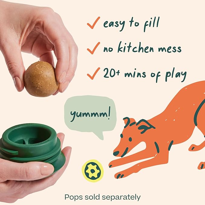WOOF Pupsicle - Long-Lasting Interactive Dog Toy to Keep Your Pup Busy and Distracted - Safe for Dogs - Low-Mess Design - Dog Toys for XL Dogs 75 lbs and Up