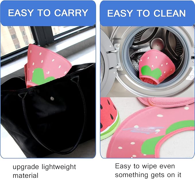 Soft Dog Cone, Lightweight Elizabethan Collar for Dogs, Adjustable Soft Cones for Dogs/Cats to Stop Licking After Surgery, Cute Strawberry Cone of Shame Alternatives for Pets(X-Large)