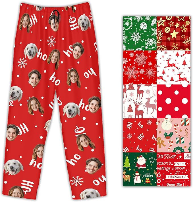 Personalized Pajama Pants For Men Women Custom Pajama Pants With Face Custom Face Pajamas Funny Customized Gifts