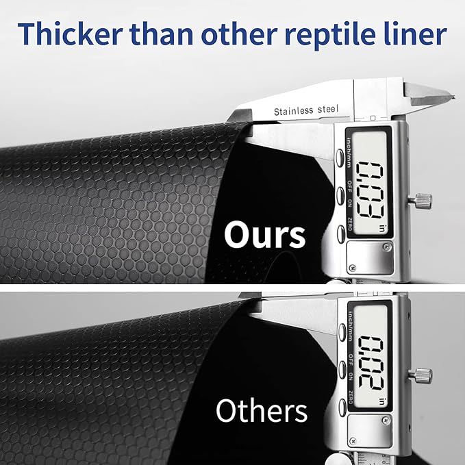 Reptile Mat 40 Gallon 1Pack 18x36, Bearded Dragon Tank Accessories, Terrarium Liner Bedding, Non-Adhesive Reptile Substrate Mat for Leopard Gecko, Snake, Lizard, Tortoise, Iguana Tank