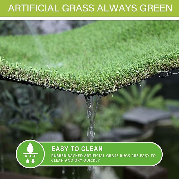 Dog Pee Grass, Artificial Grass for Dogs, Fake Grass for Dogs Potty Training, Extra Large Dog Pads 5x8ft , Housebreaking Supplies, Indoor Outdoor Turf Grass, Washable Reusable