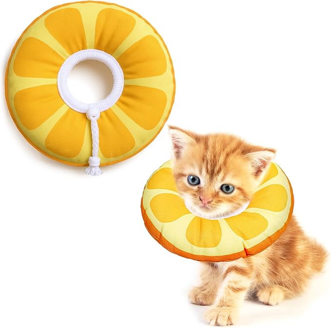 Kitten Cones After Surgerys Small Waterproof Cones Collar Small Cats Donut Soft to Stop Licking Neck Elizabethan e Collar for Recovery