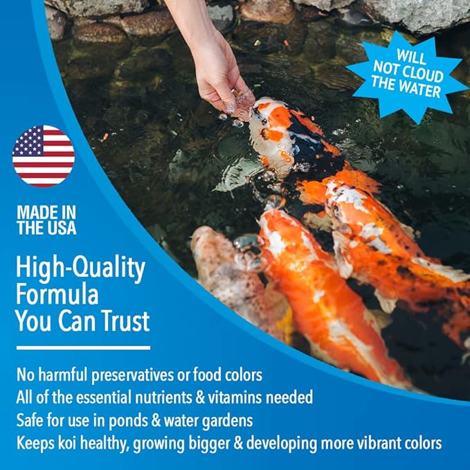 MICROBE-LIFT Sinking Fish Food Pellets for Ponds, Water Gardens, and Fountains, for Live Goldfish and Koi, 5.75 Pounds