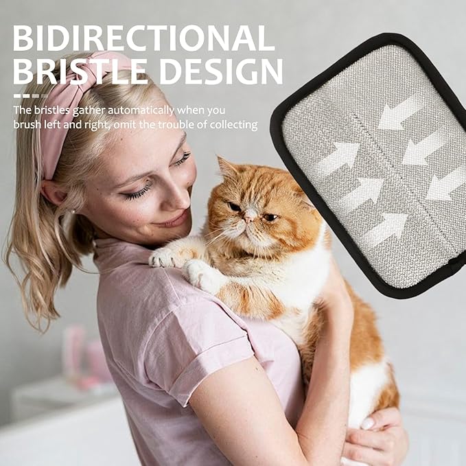 6 Pcs Pet Hair Removal Glove, Electrostatic Pet Hair Remover Gloves, Reusable Cat & Dog Hair Cleaning Gloves, Suitable for Couch, Furniture, Blankets, Curtain, Car Seat