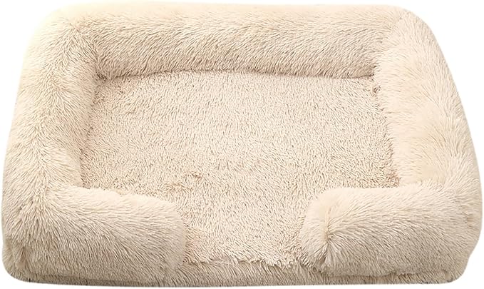 Dog Beds Large Sized dog Orthopedic, Sofa Dog Bed with Waterproof Lining and Nonskid Bottom, Rectangle Washable Dog Bed for Medium Small Dogs and Cats Comfortable ( Color : Brown3 , Size : 31 x 21" )