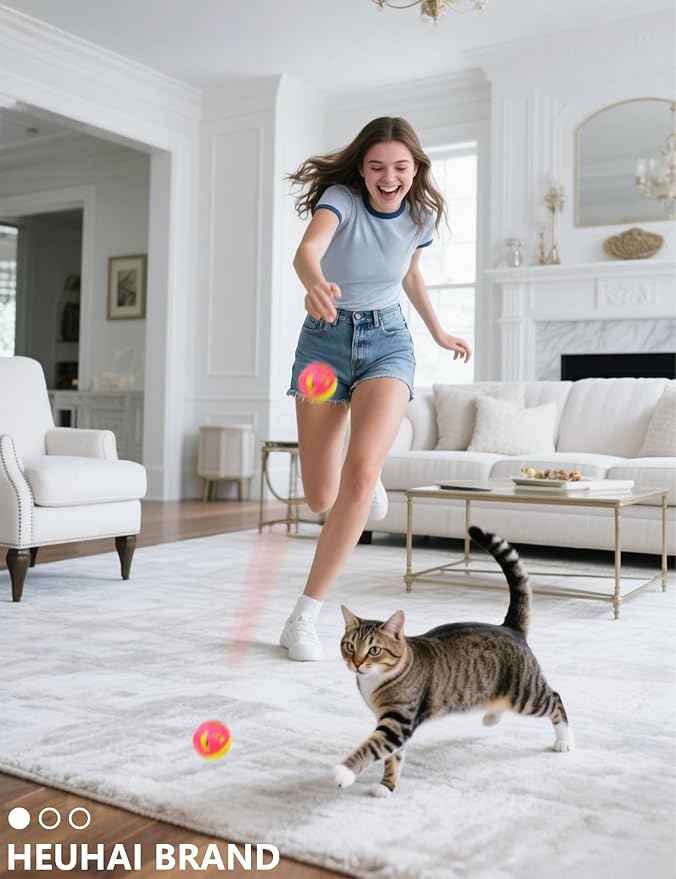 6-Pack Cat Toys for Cats and Kittens, Silly Leap (1.5'', Economy Cat Toy Set)