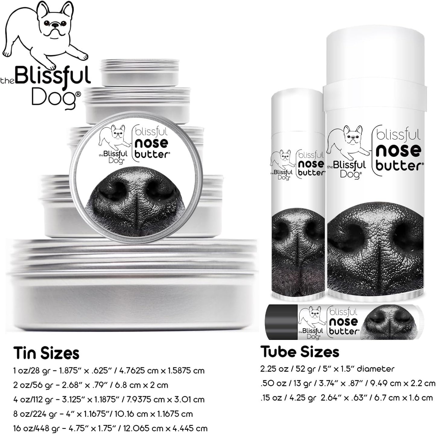 The Blissful Dog Dachshund Unscented Nose Butter, 16oz
