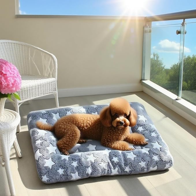 Dog Bed Mat - Crate Pad - Soft Dog Kennel - Multi-Purpose Crate Bed for Dogs & Cats