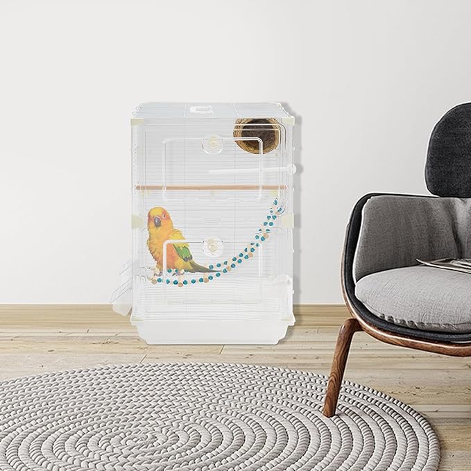 Bird Cage for Small Medium Birds Budgies Standing Flight Bird House