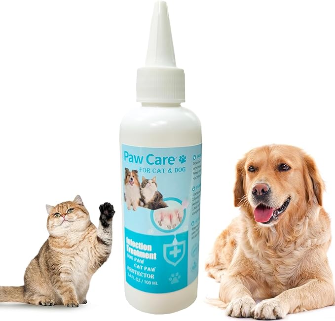 Itch Relief Dog Paw Cleaner, Dog Licking Paws Treatment,Paw Cleaner for Dogs,3.4oz Dog Paw Cleaning Solution, Dog Foot Cleaner, No Rinse Pet Toes Drops Safe Cat Cleanser Care for Cleaning Grooming