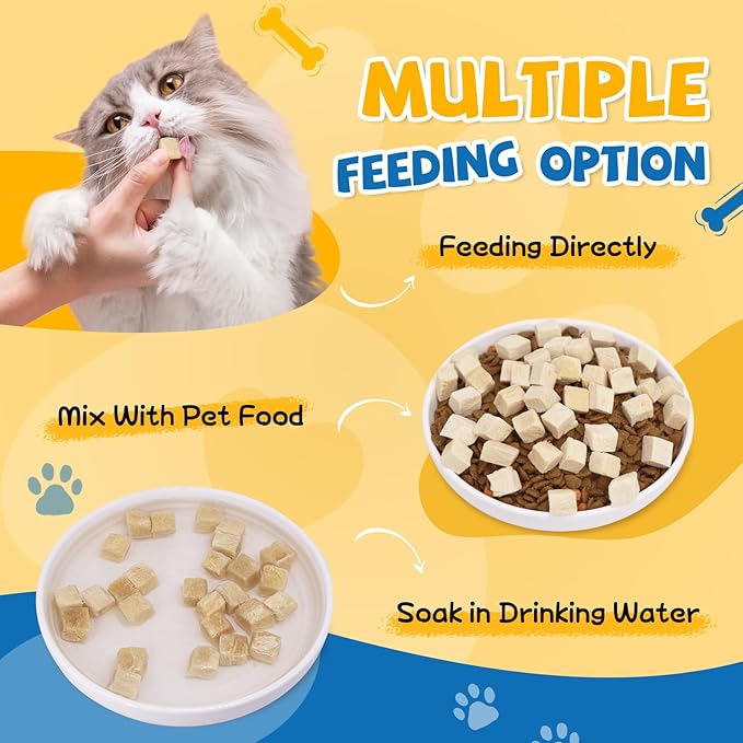 gazeupon Freeze Dried Chicken Treats for Dogs & Cats, Single Ingredient Natural and Healthy Training Treats & Food Topper, High Protein Dog Snacks,10.58 oz