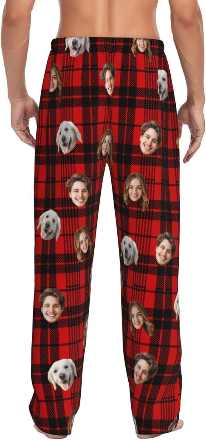 Personalized Pajama Pants For Men Women Custom Pajama Pants With Face Custom Face Pajamas Funny Customized Gifts