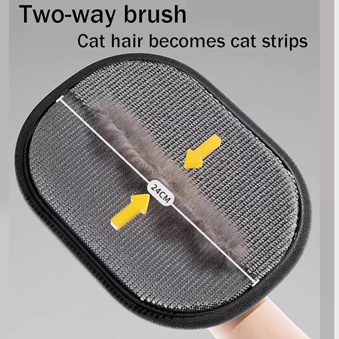 Pet Hair Removal Glove for Cats & Dogs, 2025 New Upgrade Pet Hair Remover Electrostatic Gloves, Cat Grooming Gloves for Hair Removal, Reusable Pet Hair Remover Glove (2 PCS)